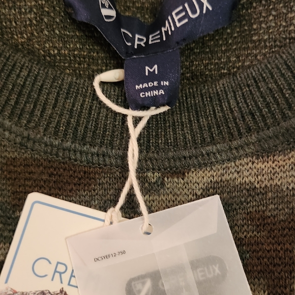 $150 Daniel Cremieux Men's Italian Merino Wool Camouflage Sweater. MEDIUM ONLY - Picture 8 of 12